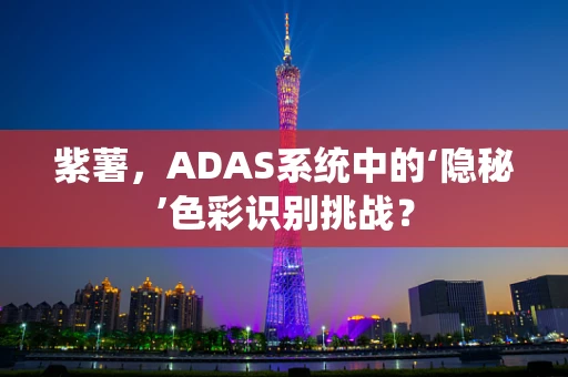 紫薯，ADAS系统中的‘隐秘’色彩识别挑战？