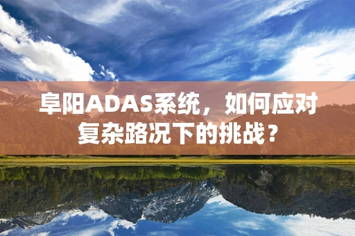 阜阳ADAS系统，如何应对复杂路况下的挑战？