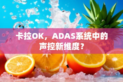 卡拉OK，ADAS系统中的声控新维度？