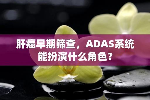 肝癌早期筛查，ADAS系统能扮演什么角色？