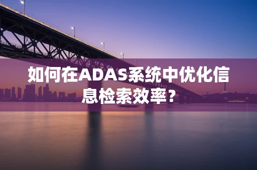 如何在ADAS系统中优化信息检索效率？