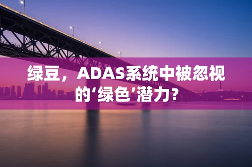 绿豆，ADAS系统中被忽视的‘绿色’潜力？