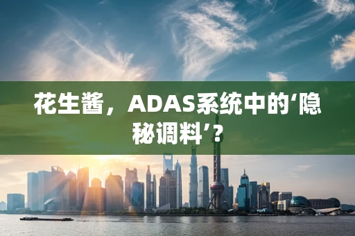 花生酱，ADAS系统中的‘隐秘调料’？