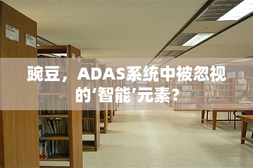 豌豆，ADAS系统中被忽视的‘智能’元素？