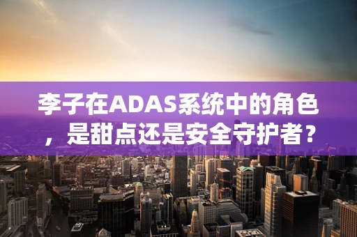 李子在ADAS系统中的角色，是甜点还是安全守护者？