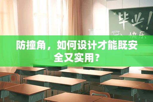 防撞角，如何设计才能既安全又实用？