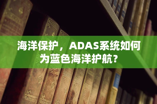 海洋保护，ADAS系统如何为蓝色海洋护航？