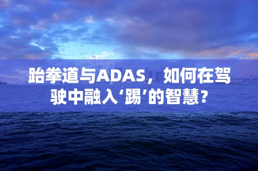 跆拳道与ADAS，如何在驾驶中融入‘踢’的智慧？