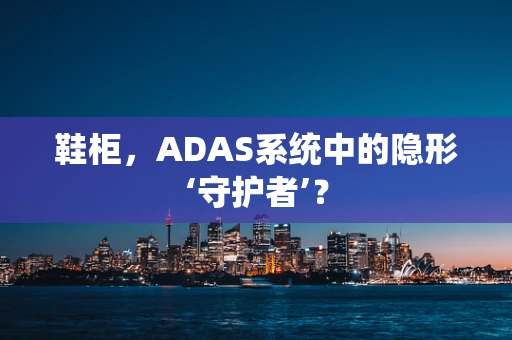 鞋柜，ADAS系统中的隐形‘守护者’？
