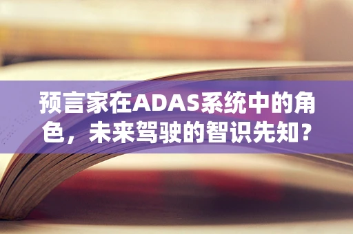 预言家在ADAS系统中的角色，未来驾驶的智识先知？