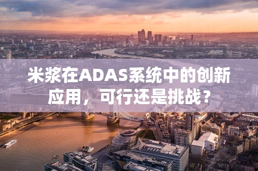 米浆在ADAS系统中的创新应用，可行还是挑战？