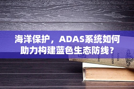 海洋保护，ADAS系统如何助力构建蓝色生态防线？