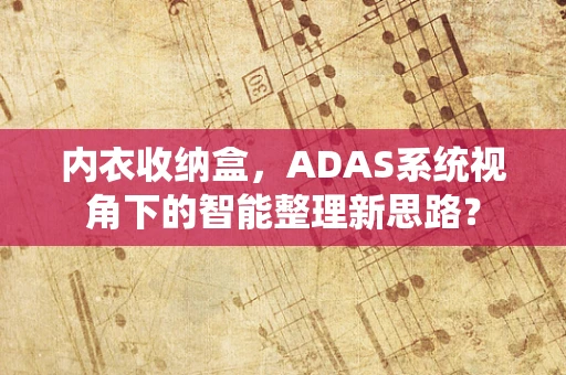 内衣收纳盒，ADAS系统视角下的智能整理新思路？