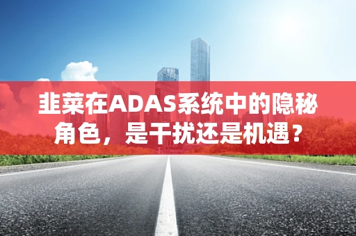 韭菜在ADAS系统中的隐秘角色，是干扰还是机遇？