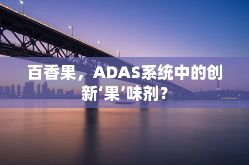 百香果，ADAS系统中的创新‘果’味剂？