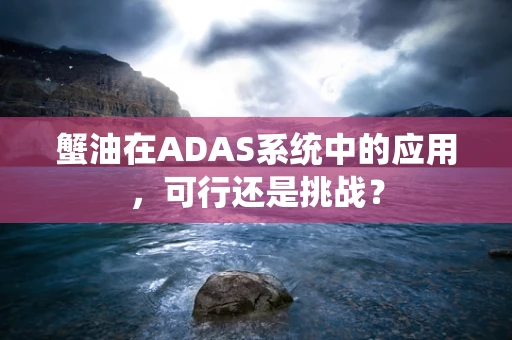蟹油在ADAS系统中的应用，可行还是挑战？