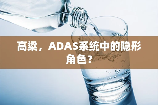 高粱，ADAS系统中的隐形角色？