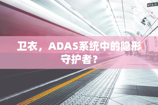 卫衣，ADAS系统中的隐形守护者？