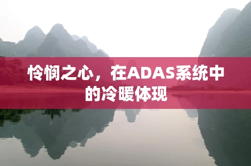 怜悯之心，在ADAS系统中的冷暖体现