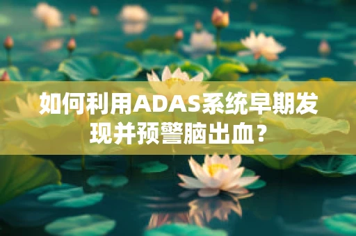 如何利用ADAS系统早期发现并预警脑出血？