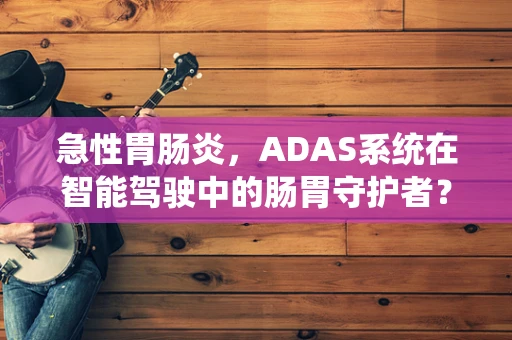 急性胃肠炎，ADAS系统在智能驾驶中的肠胃守护者？