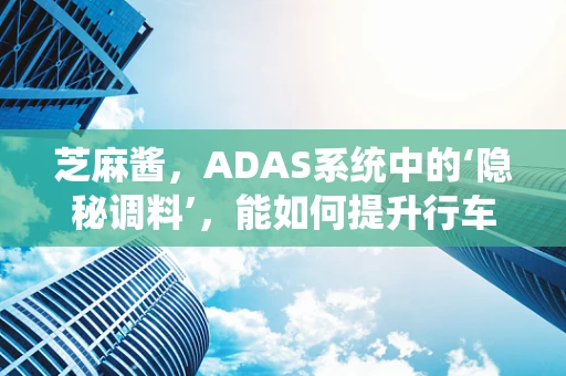 芝麻酱，ADAS系统中的‘隐秘调料’，能如何提升行车安全？