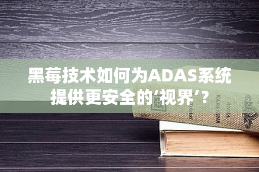 黑莓技术如何为ADAS系统提供更安全的‘视界’？
