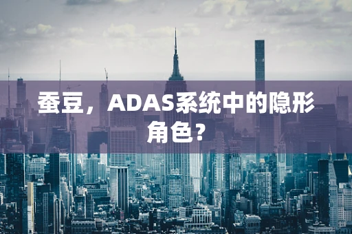 蚕豆，ADAS系统中的隐形角色？