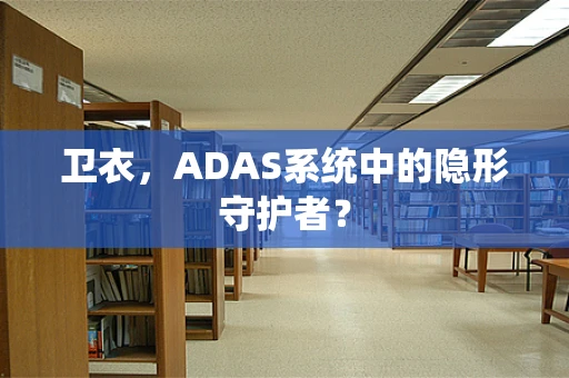 卫衣，ADAS系统中的隐形守护者？