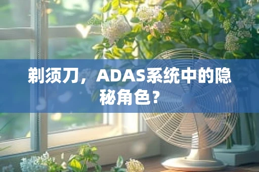 剃须刀，ADAS系统中的隐秘角色？