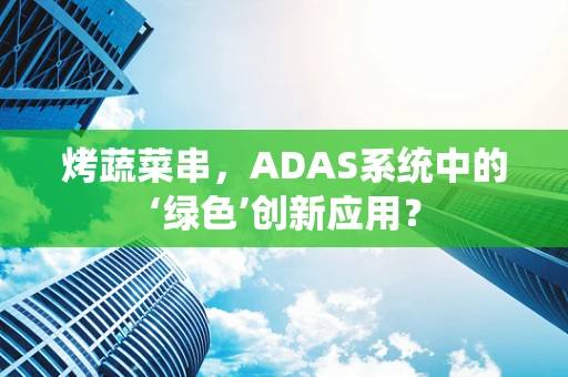 烤蔬菜串，ADAS系统中的‘绿色’创新应用？