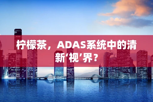 柠檬茶，ADAS系统中的清新‘视’界？