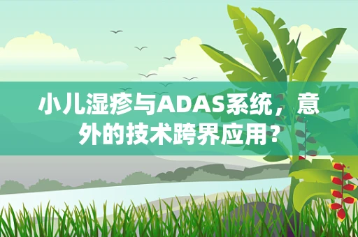 小儿湿疹与ADAS系统，意外的技术跨界应用？