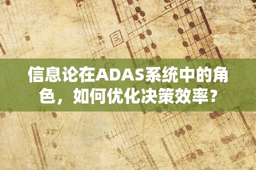 信息论在ADAS系统中的角色，如何优化决策效率？