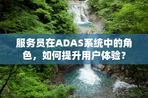 服务员在ADAS系统中的角色，如何提升用户体验？