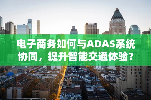电子商务如何与ADAS系统协同，提升智能交通体验？