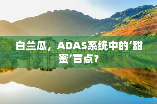 白兰瓜，ADAS系统中的‘甜蜜’盲点？