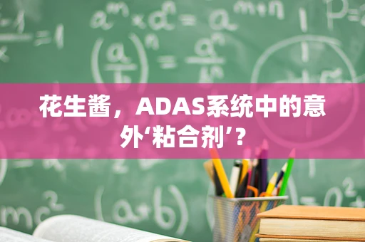花生酱，ADAS系统中的意外‘粘合剂’？