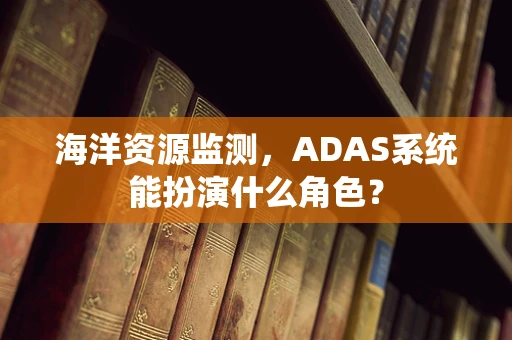 海洋资源监测，ADAS系统能扮演什么角色？