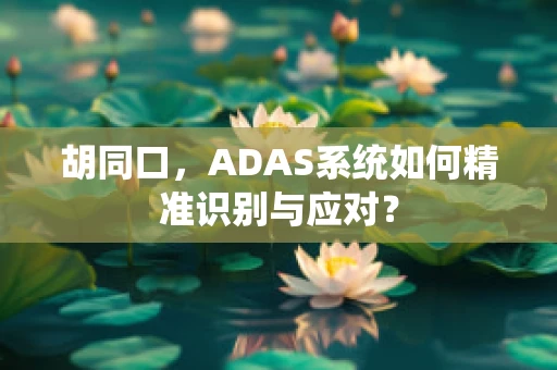 胡同口，ADAS系统如何精准识别与应对？