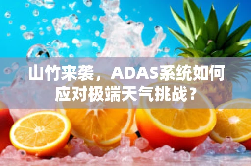 山竹来袭，ADAS系统如何应对极端天气挑战？