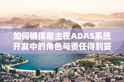 如何确保雇主在ADAS系统开发中的角色与责任得到妥善履行？