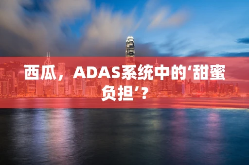 西瓜，ADAS系统中的‘甜蜜负担’？