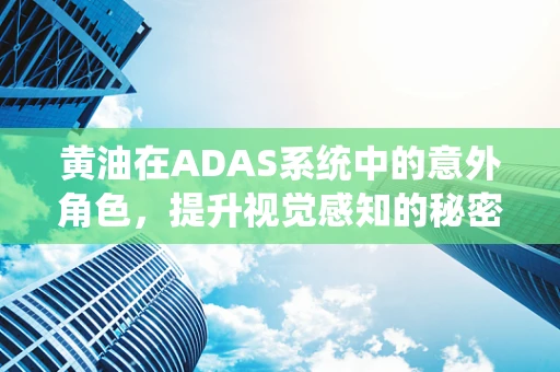 黄油在ADAS系统中的意外角色，提升视觉感知的秘密武器？
