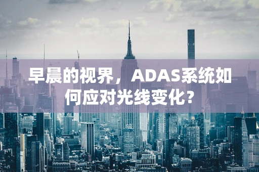 早晨的视界，ADAS系统如何应对光线变化？