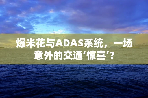 爆米花与ADAS系统，一场意外的交通‘惊喜’？