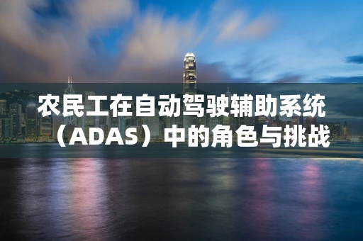 农民工在自动驾驶辅助系统（ADAS）中的角色与挑战