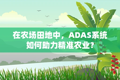 在农场田地中，ADAS系统如何助力精准农业？