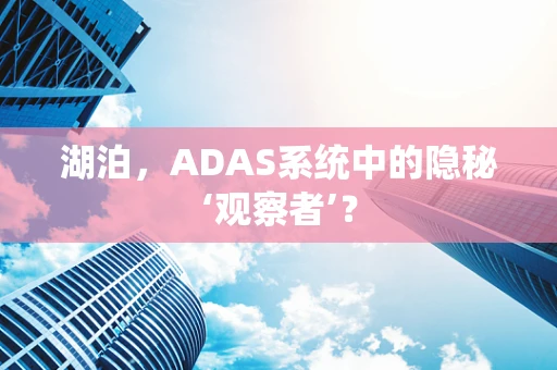 湖泊，ADAS系统中的隐秘‘观察者’？