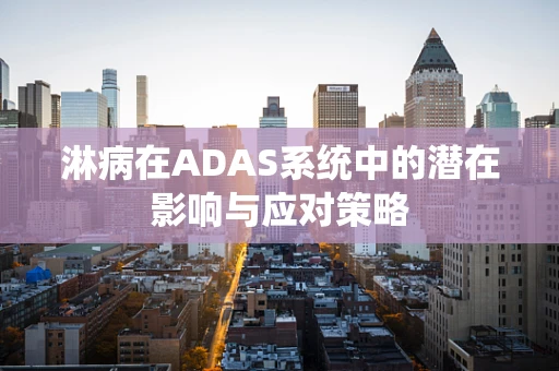 淋病在ADAS系统中的潜在影响与应对策略